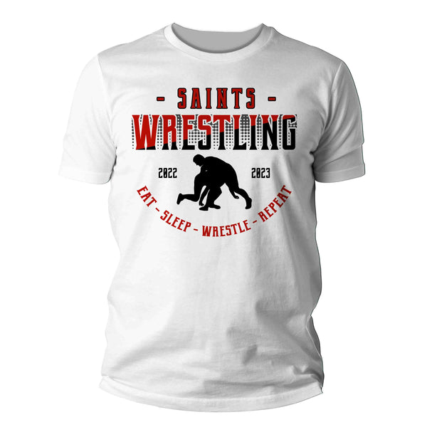 Men's Custom Wrestling Team Shirt Personalized Wrestler Tee Wrestling T Shirt Personalized Mom Dad TShirt Custom Unisex Shirts Gift Idea Tee-Shirts By Sarah