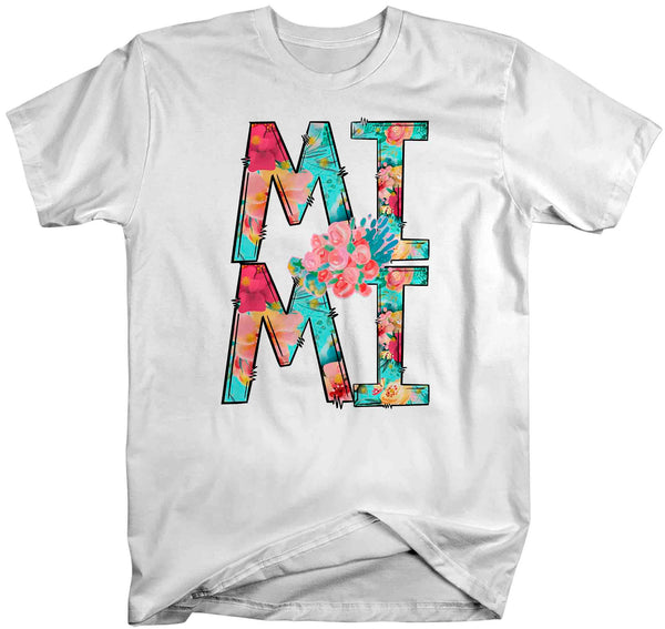 Pretty Mimi Shirt Mother's Day Gift Shirt For Mimi Floral Boho Grandma gift Tee Gift For Mimi Flowers Unisex Soft Crew Neck-Shirts By Sarah