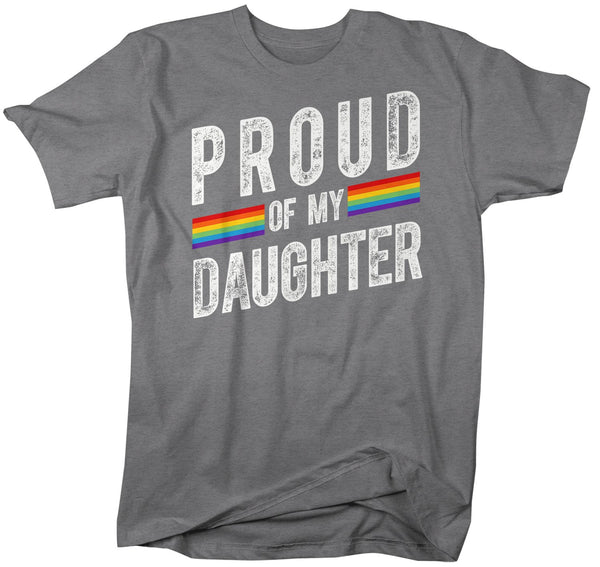 Men's Proud LGBT Mom T Shirt LGBT Mom Shirts Proud Of My Daughter Shirt LGBT Pride T Shirts Grunge Tee-Shirts By Sarah