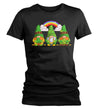 Women's Funny St. Patrick's Day Shirt Gnome T Shirt Rainbow Cute Luck Lucky Gift Saint Patricks Irish Green Ladies Woman Graphic Tee