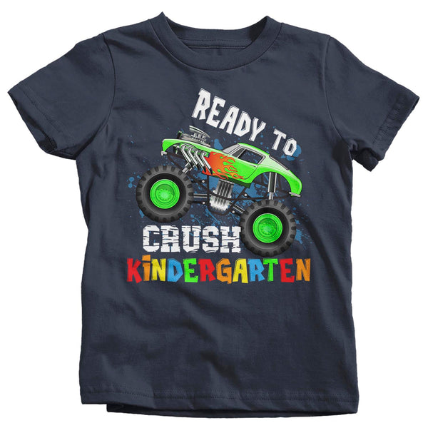 Kids Kindergarten T Shirt Kindergarten Shirt Boy's Crush Kindergarten Car Shirt Cute Back To School Shirt Cool Truck Shirt-Shirts By Sarah