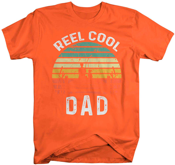 Men's Dad Fishing Shirt Reel Cool Dad T Shirt Vintage Fish TShirt Dock Lake Angler Father's Day Gift Graphic Tee Man Unisex-Shirts By Sarah