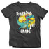 Kids 1st Grade T Shirt Dinosaur School Shirt Boy's Girl's Roaring Into T Rex K First Grade TShirt-Shirts By Sarah