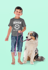 Kids Funny Dog Shirt Human Support Animal T Shirt Hipster Do Not Pet Dad Gift Cat Mom Doggy Pup Pet Parent Tee Unisex Youth