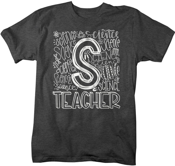 Men's Science Teacher T Shirt Science Typography T Shirt Cute Back To School Shirt Science Teacher Gift Shirts-Shirts By Sarah