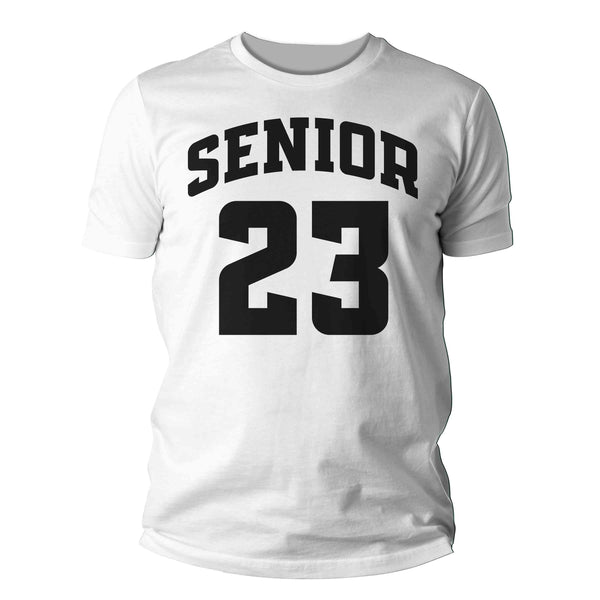 Men's Senior Shirt 23 Graduation Graduate Grad Tee Class of 2023 High School College Collegiate Graduation Gift Tshirt Unisex Man-Shirts By Sarah