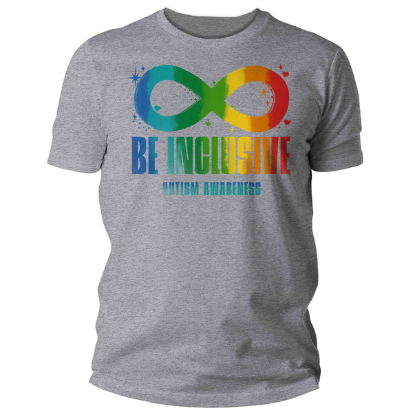 Men's Autism Infinity Shirt Be Inclusive Neurodivergent Awareness Neurodiversity Divergent Asperger's Syndrome Spectrum ASD Tee Man Unisex-Shirts By Sarah