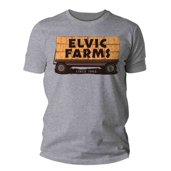 Men's Personalized Farm Shirt Custom Farming T Shirt Hay Barn Local Feed Farmer Gift For Him Silo Farmer Tee Graphic Unisex Man-Shirts By Sarah