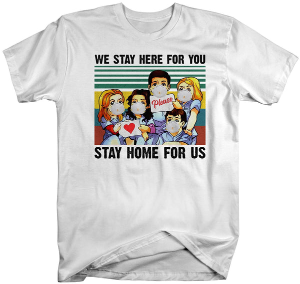 Men's Nurse T Shirt Stay Home For Us Shirt Nurse Shirt Cute Nurse Gift Idea Nursing Shirts Hero Shirt-Shirts By Sarah