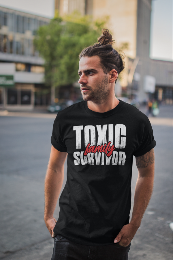 Men's Toxic Family T-Shirt Survivor Shirt Gift cPTSD Trauma Generational Childhood Toxicity PTSD Family Hipster Tee Men Unisex-Shirts By Sarah