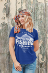 Women's Fishing T-Shirt Fisherman Carp Fishing Tee Shirt Custom Personalized Tournament Fish Trip Vacation Mother's Day Gift Ladies
