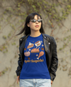 Women's Cute Retro Thanksgiving T Shirt Happy Turkey Day Shirts Leaves Flowers Icons Vintage Groovy Graphic Tee Ladies