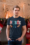 Men's Nurse Christmas T Shirt Cute Christmas Shirts Stethoscope Nurse Shirt Nurses Christmas Shirt