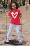 Kids Cute Valentine's Day Shirt Sketch Heart Shirt Sketchy Love T Shirt Scribble Love Theme Valentine Valentine's Tee Youth Unisex Girls