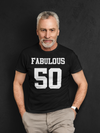 Men's Fabulous 50 Birthday T Shirt 50th Birthday Shirt Fifty Years Gift Bday Gift Man Unisex Soft Tee Fiftieth Bday Fab 50