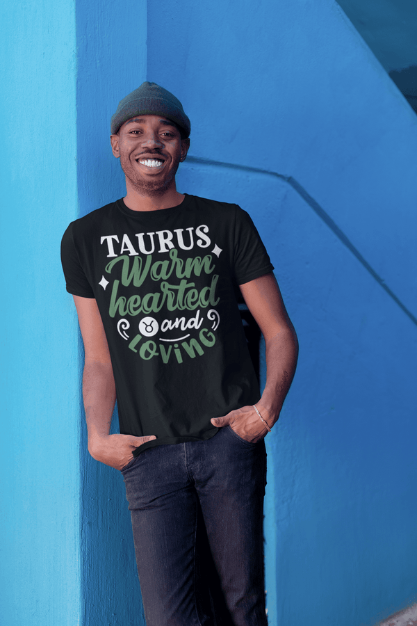 Men's Taurus T-Shirt Warm Hearted Loving Shirt Horoscope Shirt Astrology Shirts Taurus TShirt Astrological-Shirts By Sarah