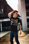 Men's LGBT Ally Shirt LGBTQ Support Ally T Shirt Flag Rainbow Shirts Equality LGBT TShirts Gay Trans Support Tee Man Unisex