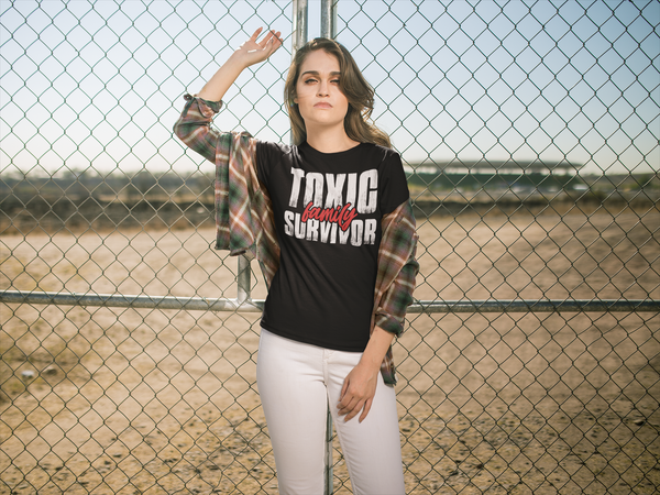 Women's Toxic Family T-Shirt Survivor Shirt Gift cPTSD Trauma Generational Childhood Toxicity PTSD Family Hipster Tee Ladies Woman-Shirts By Sarah