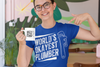 Women's Funny Plumber T Shirt World's Okayest Plumber Shirt Plumber Gift Mediocre Insult Humor Ladies Tee Pipe Worker