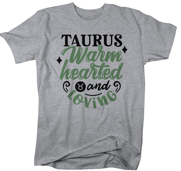 Men's Taurus T-Shirt Warm Hearted Loving Shirt Horoscope Shirt Astrology Shirts Taurus TShirt Astrological-Shirts By Sarah