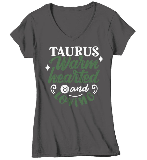 Women's Taurus T-Shirt Warm Hearted Loving Shirt Horoscope Shirt Astrology Shirts Taurus TShirt Astrological-Shirts By Sarah