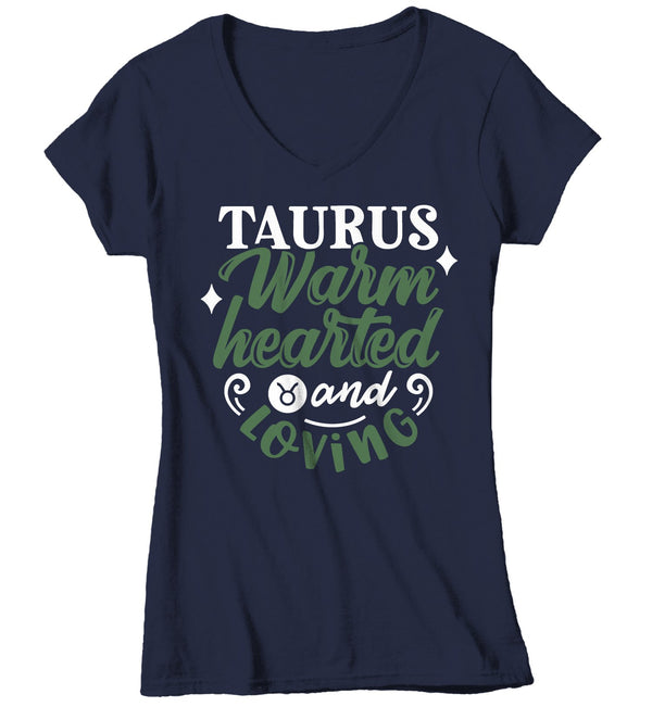 Women's Taurus T-Shirt Warm Hearted Loving Shirt Horoscope Shirt Astrology Shirts Taurus TShirt Astrological-Shirts By Sarah