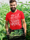Men's Funny Gardener Shirt Garden Is My Happy Place T Shirt Funny Gardening Gift Idea Farmer Tee Garden TShirt Man Unisex Soft