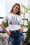 Men's All American Mama T-Shirt 4th July Shirt Patriotic Tie Dye Pattern U.S.A. Tee Unisex Man Shirt Soft Graphic Tee