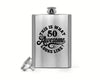 8 Oz. Funny 50th Birthday Hip Flask 50 And Awesome Stainless Steel Fiftieth Birthday Flask Gift For 50th Birthday Barware