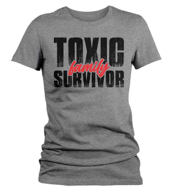 Women's Toxic Family T-Shirt Survivor Shirt Gift cPTSD Trauma Generational Childhood Toxicity PTSD Family Hipster Tee Ladies Woman-Shirts By Sarah