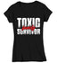 Women's V-Neck Toxic Family T-Shirt Survivor Shirt Gift cPTSD Trauma Generational Childhood Toxicity PTSD Family Hipster Tee Ladies Woman-Shirts By Sarah