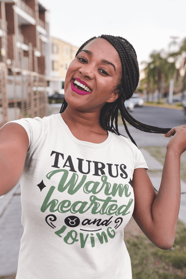 Women's Taurus T-Shirt Warm Hearted Loving Shirt Horoscope Shirt Astrology Shirts Taurus TShirt Astrological-Shirts By Sarah