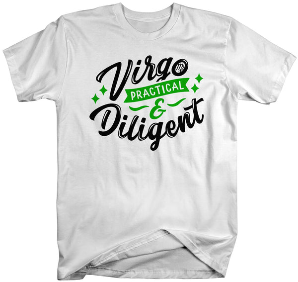 Men's Virgo T-Shirt Practical & Diligent Shirt Horoscope Shirt Astrology Shirts Virgo TShirt Astrological-Shirts By Sarah