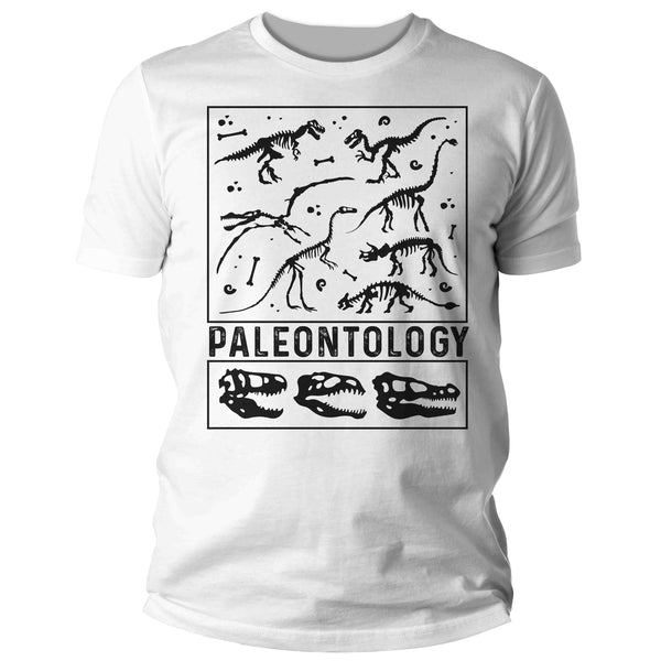 Men's Paleontology T Shirt Dinosaur Fossil Record Bones Dig Dino Shirt Excavate T-Shirt Paleontologist Gift Scientist Tee Mans Unisex-Shirts By Sarah