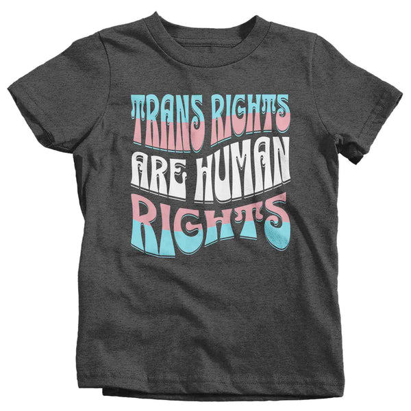 Kids Trans Rights Shirt Pro LGBTQ T Shirt Transsexual Support Tee Flag Human Equality TShirt Drag Queen Ally Unisex Youth-Shirts By Sarah