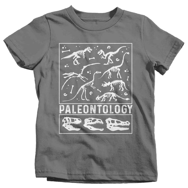 Kids Paleontology T Shirt Dinosaur Fossil Record Bones Dig Dino Shirt Excavate T-Shirt Paleontologist Gift Scientist Tee Unisex-Shirts By Sarah