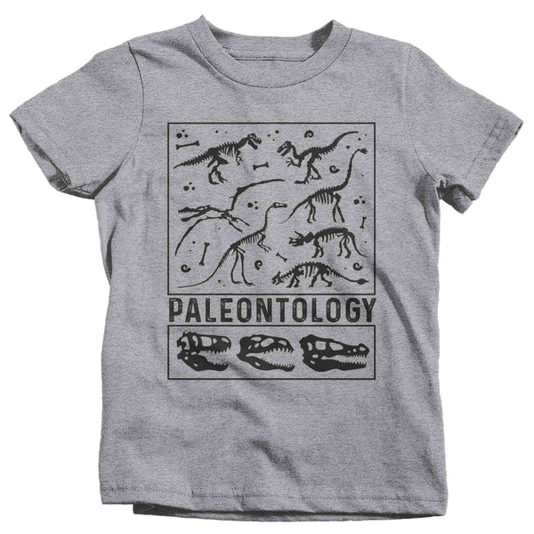 Kids Paleontology T Shirt Dinosaur Fossil Record Bones Dig Dino Shirt Excavate T-Shirt Paleontologist Gift Scientist Tee Unisex-Shirts By Sarah