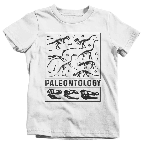 Kids Paleontology T Shirt Dinosaur Fossil Record Bones Dig Dino Shirt Excavate T-Shirt Paleontologist Gift Scientist Tee Unisex-Shirts By Sarah