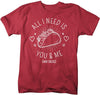 Men's Funny Valentine's Day T Shirt You Me Tacos Tee Taco TShirt All I Need Shirts V-Day T-Shirt